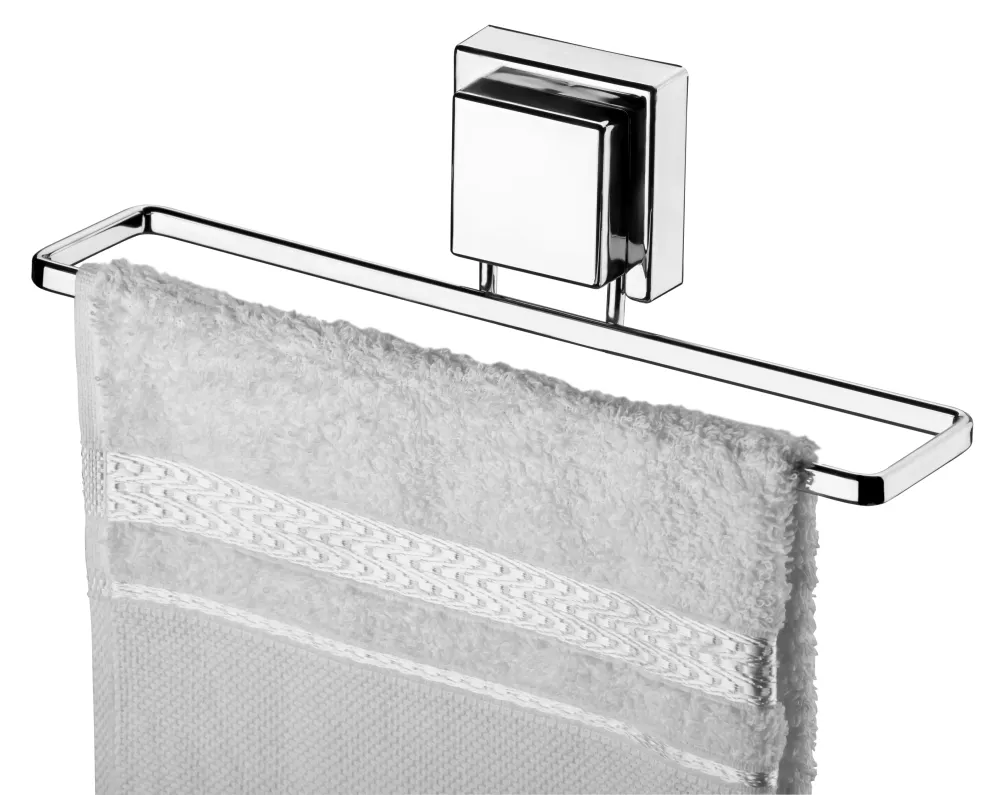 TOALLERO CON VENTOSA - CROMO Plateado Classic Home