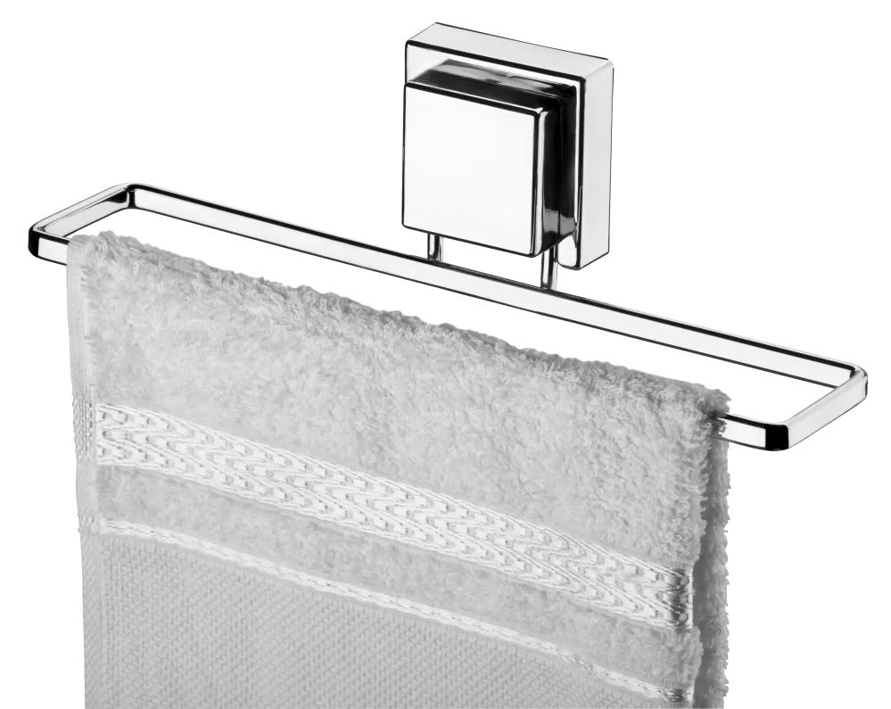 TOALLERO CON VENTOSA - CROMO Plateado Classic Home