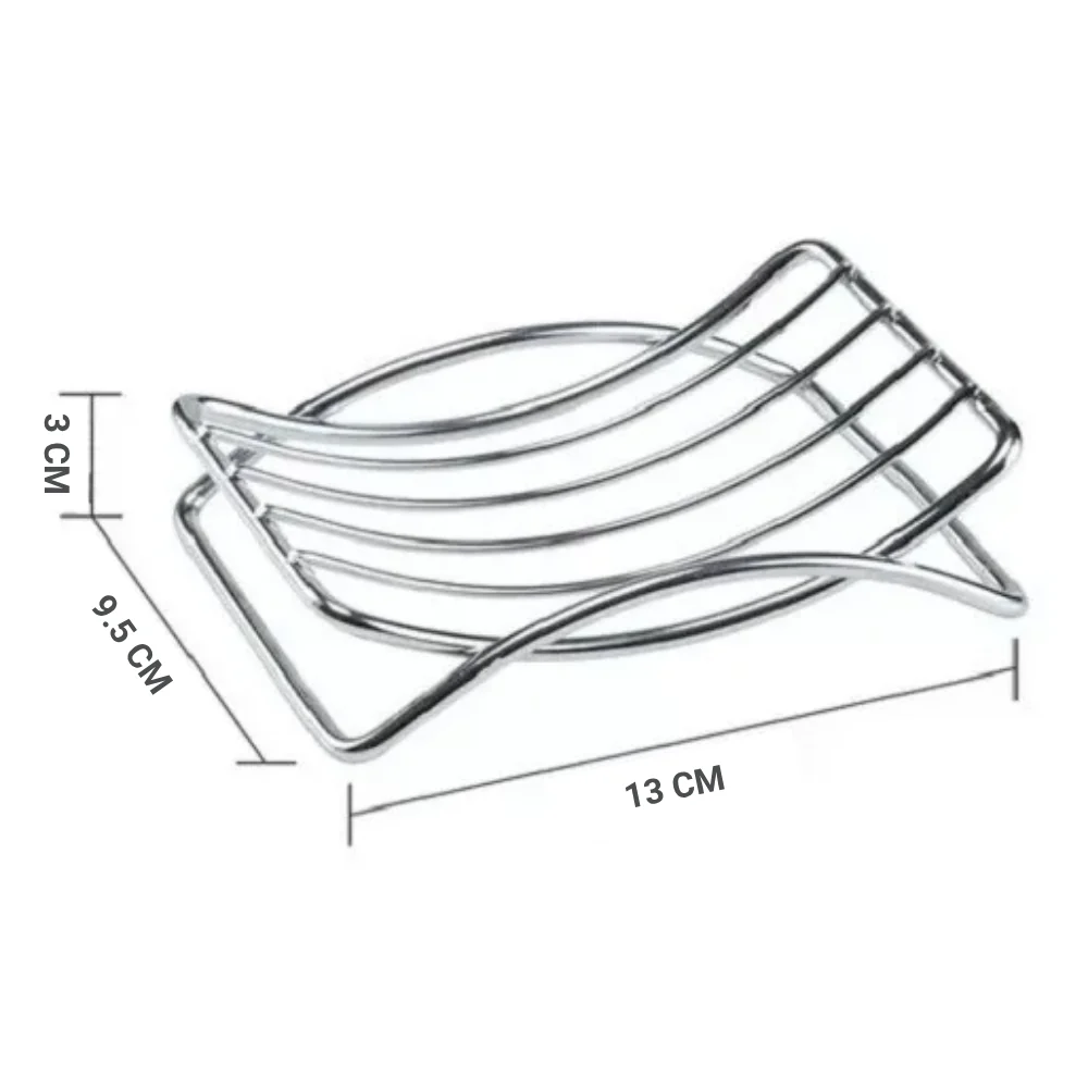Jabonera de mesa - 13x9x3 cm Cromo classichomepy-shop