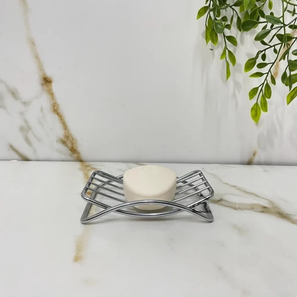 Jabonera de mesa - 13x9x3 cm Cromo classichomepy-shop