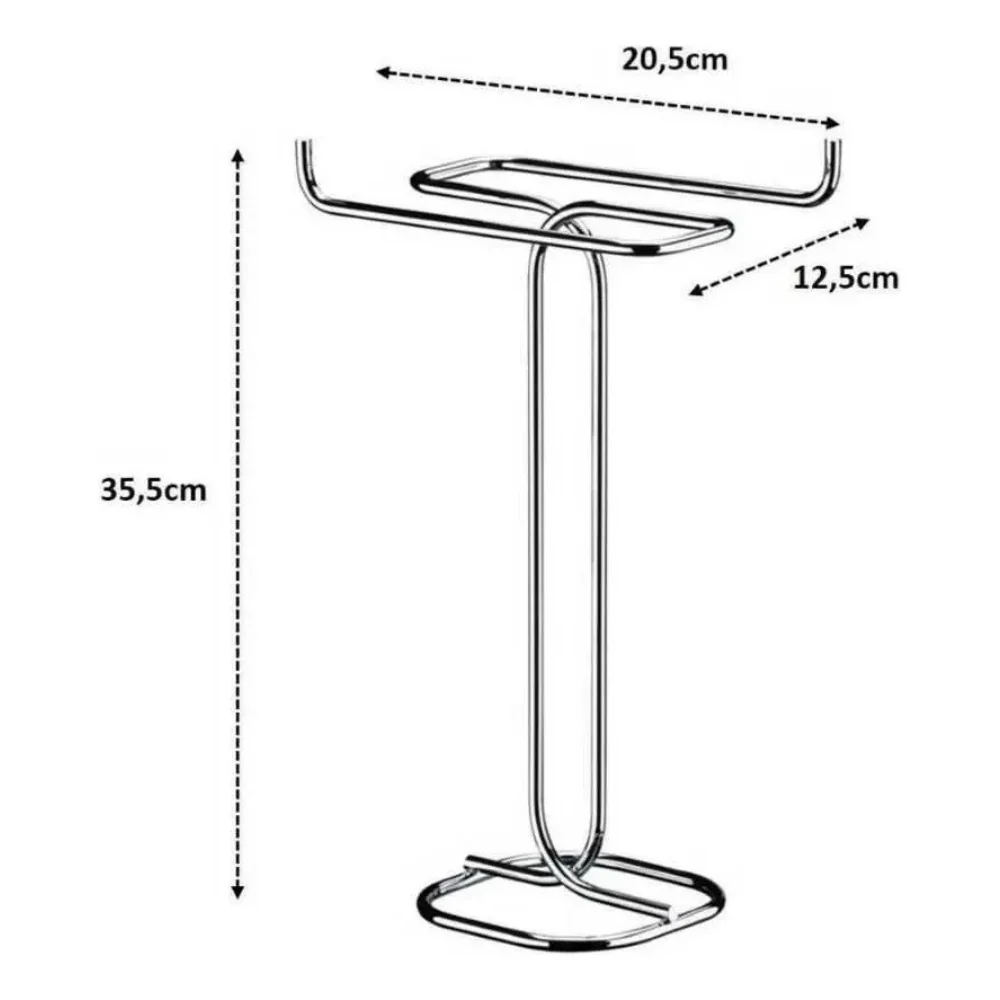 Toallero de mesa - 35x25x12 cm Negro classichomepy-shop