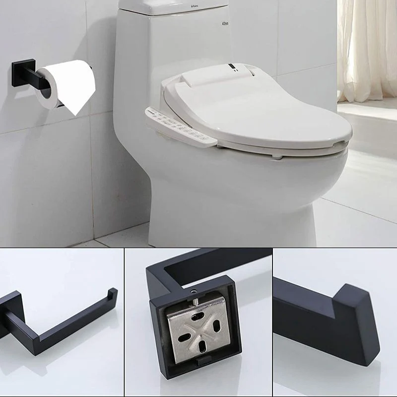 Accesorio de baño de acero inoxidable, individual o en conjunto. Hardware de baño moderno. Clearhalo