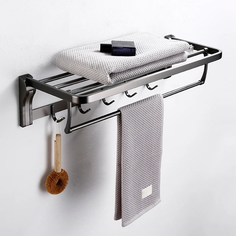Accesorio de baño contemporáneo, individual o en conjunto con toallero. Clearhalo