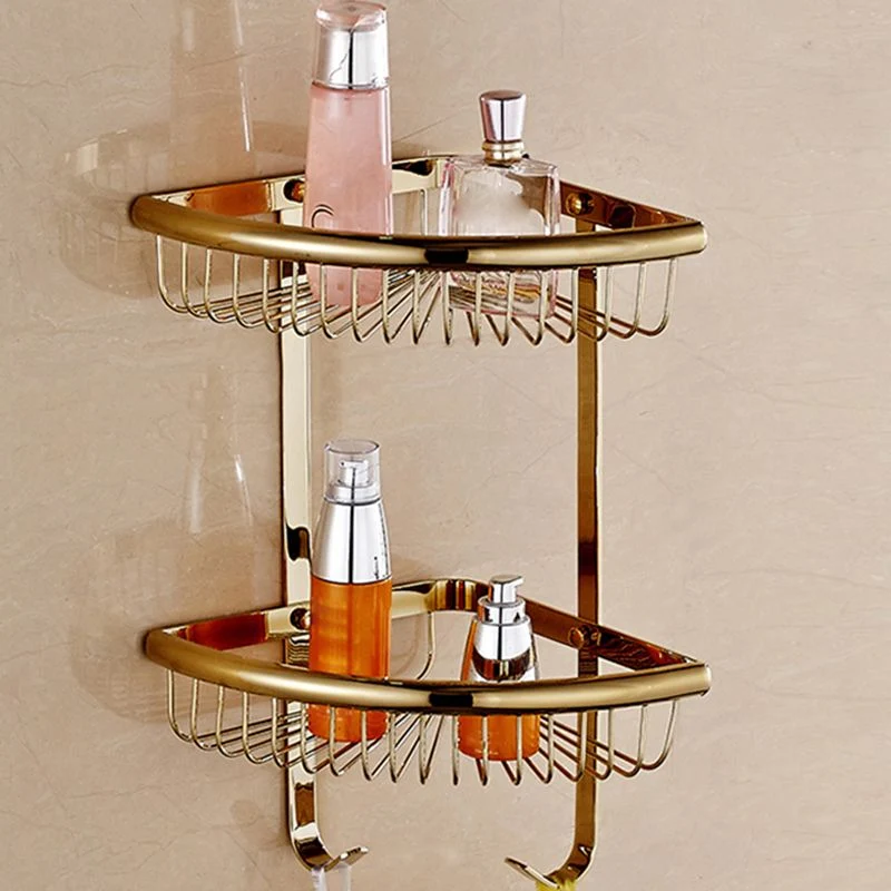 Accesorio de baño dorado de estilo tradicional, individual o en conjunto Clearhalo