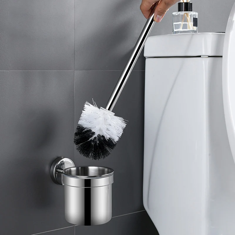 Accesorio de baño de metal contemporáneo, individual o en conjunto con soporte para papel. Clearhalo
