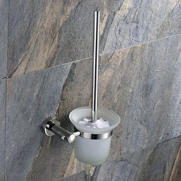 Accesorio de baño moderno de acero inoxidable de 6 piezas, individual o en conjunto Clearhalo