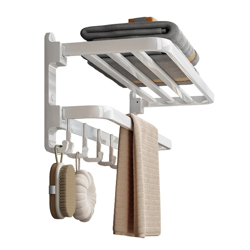 Accesorio de baño moderno en color blanco, individual o en conjunto, de metal. Clearhalo