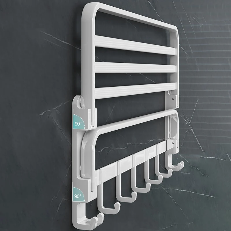 Accesorio de baño moderno en color blanco, individual o en conjunto, de metal. Clearhalo