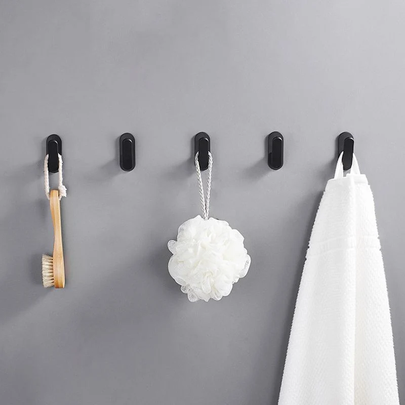 Accesorio de baño moderno, individual o en conjunto. Hardware de baño negro mate. Clearhalo