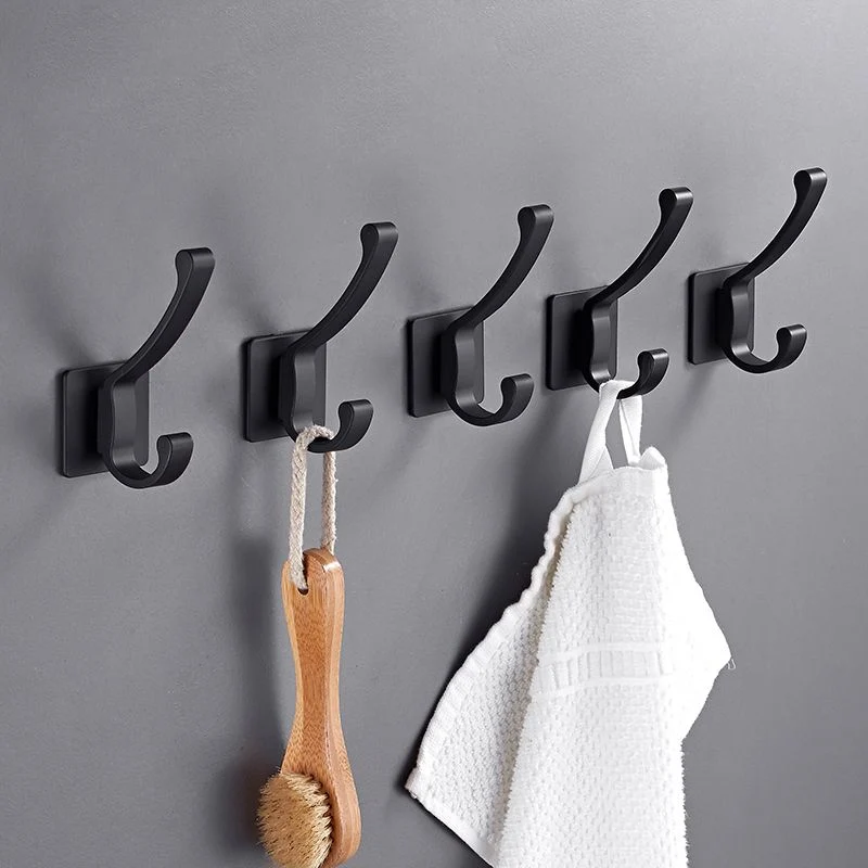 Accesorio de baño moderno, individual o en conjunto. Hardware de baño negro mate. Clearhalo