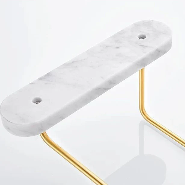 Accesorio de baño moderno, individual o en conjunto, en mármol y metal. Clearhalo