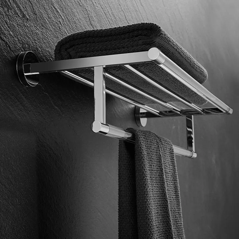 Accesorio de baño moderno, individual o en conjunto, de plástico y metal. Borrar Clearhalo