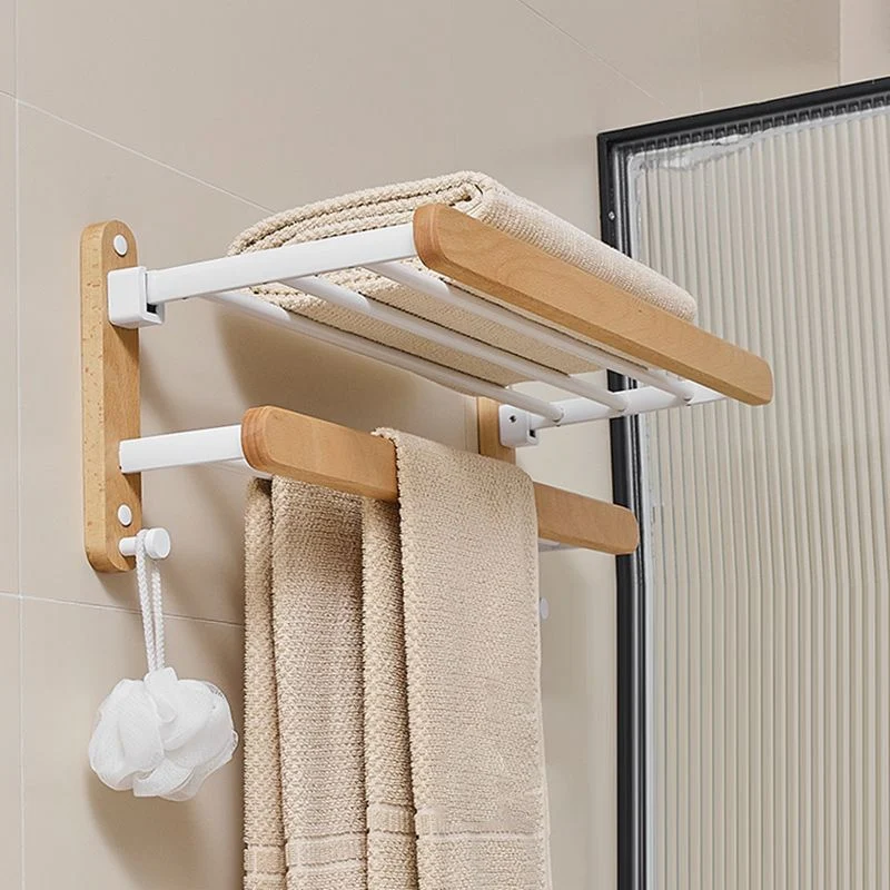 Accesorio de baño moderno y natural, individual o en conjunto, de madera maciza. Clearhalo
