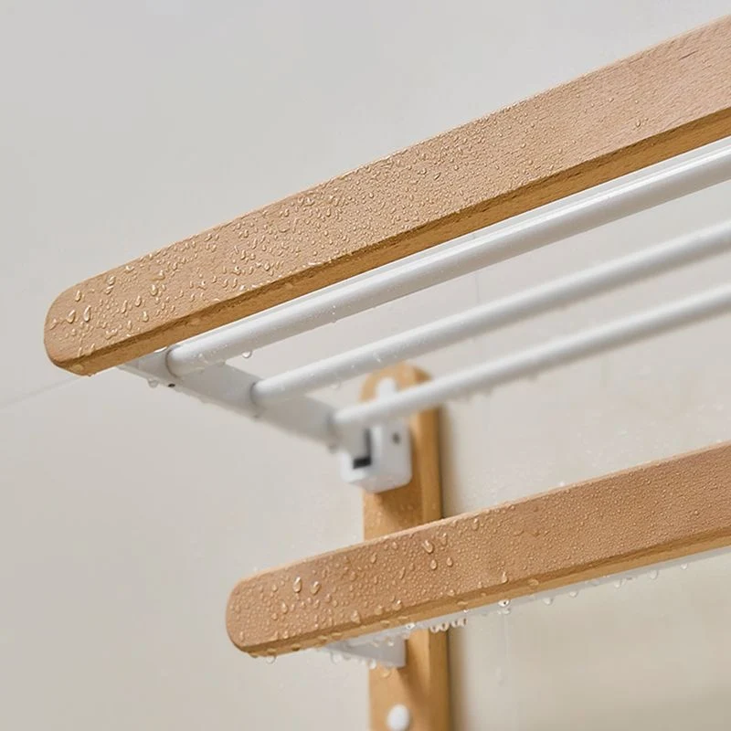 Accesorio de baño moderno y natural, individual o en conjunto, de madera maciza. Clearhalo