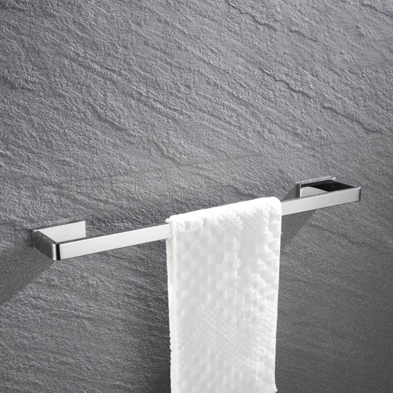 Accesorio de baño moderno de 5 piezas, individual o como juego, juego de baño de cromo pulido Clearhalo