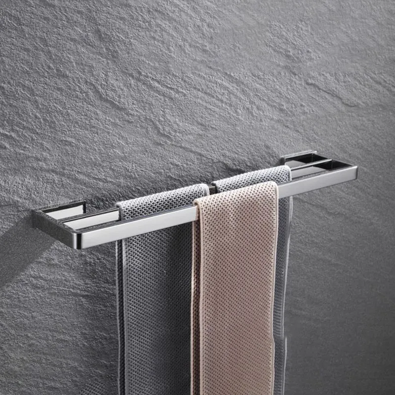 Accesorio de baño moderno de 5 piezas, individual o como juego, juego de baño de cromo pulido Clearhalo