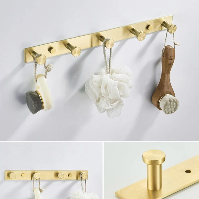 Accesorio de baño tradicional de latón cepillado, individual o en conjunto, de metal Clearhalo