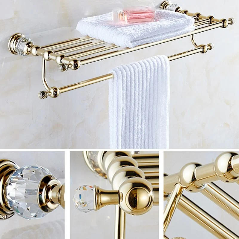 Accesorio de baño tradicional de metal y latón, individual o en conjunto. Clearhalo