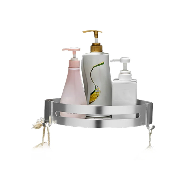 Accesorios de baño de metal contemporáneo Juego de herrajes con estante para baño Clearhalo