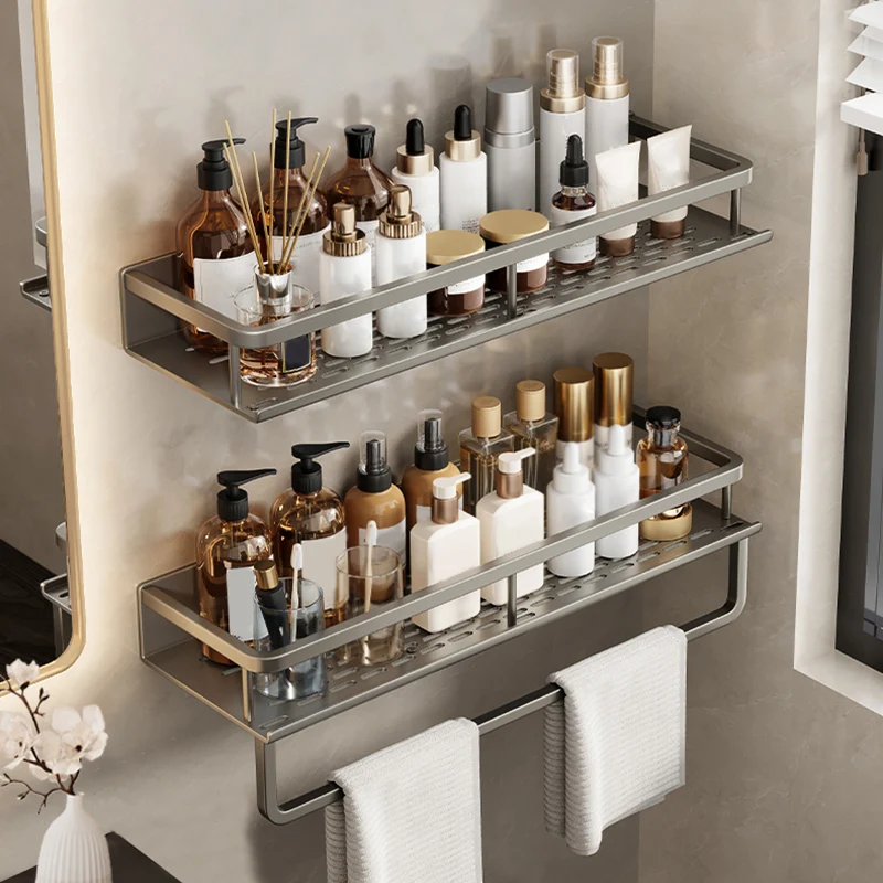 Accesorios de baño minimalistas Juego de herrajes Estante de baño Kit de accesorios de baño Clearhalo