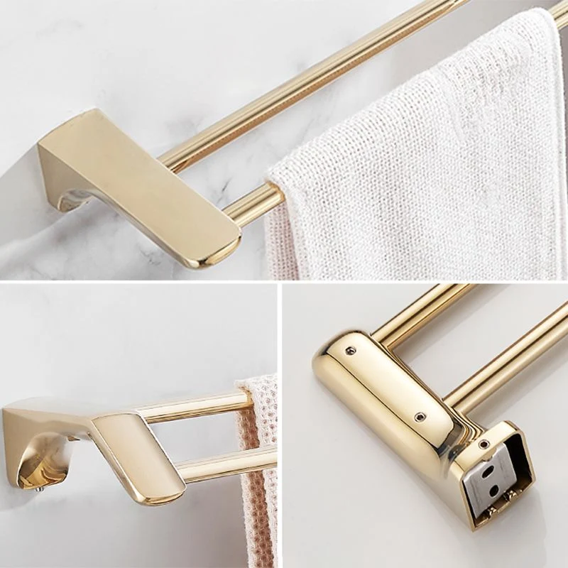 Accesorios de baño modernos Juego de herrajes Herrajes para baño dorados Clearhalo