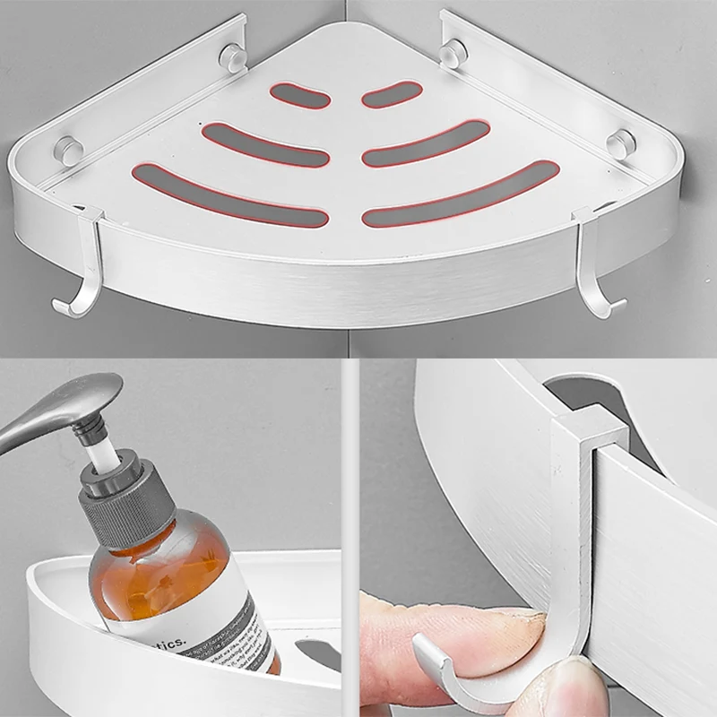 Accesorios de baño modernos Juego de herrajes Kit de accesorios de baño de metal blanco Clearhalo