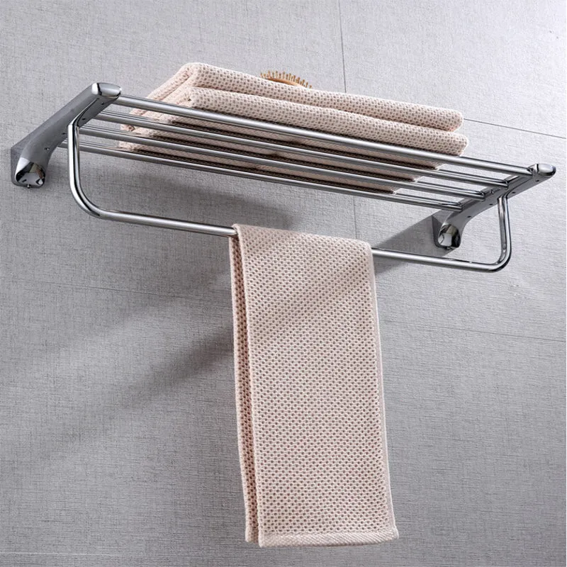 Accesorios de baño modernos, soporte de papel, estante de baño, Kit de accesorios de baño plateados Clearhalo