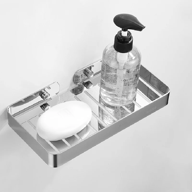 Accesorios de baño plateados Juego de herrajes Kit de accesorios de baño moderno Clearhalo