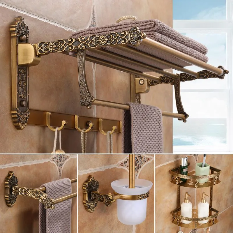 Accesorios de latón Juego de herrajes Accesorios de baño tradicionales Juego de herrajes Clearhalo