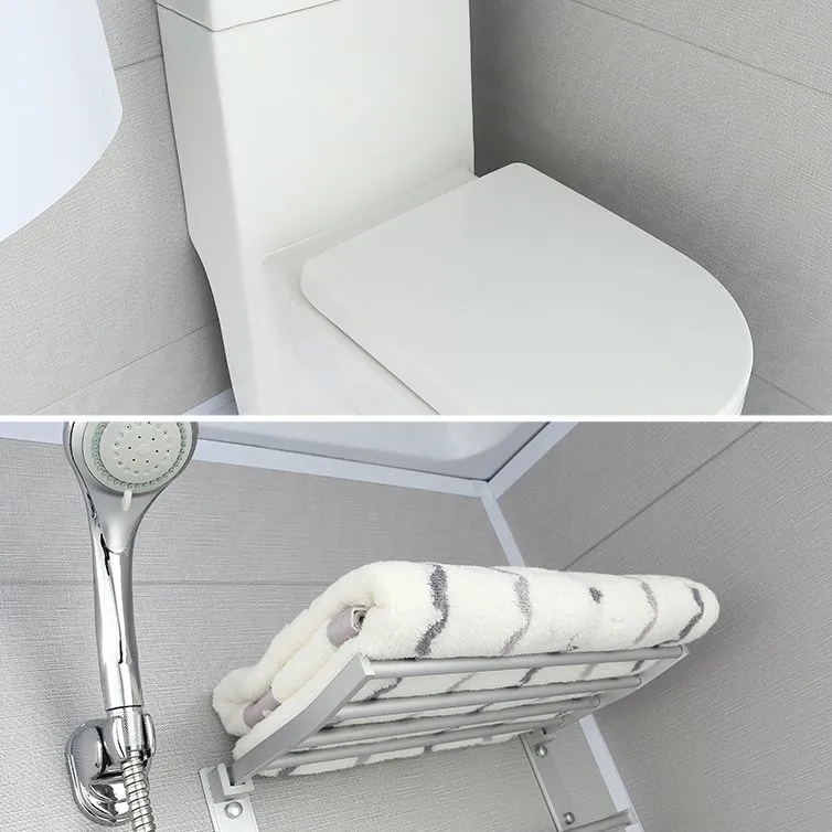 Base incluida Cabina de ducha enmarcada con base blanca y panel fijo Clearhalo