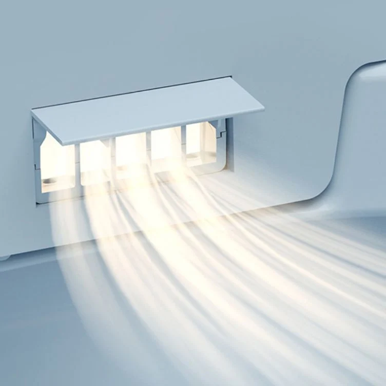Bidé derecho del piso alargado del control de temperatura del sensor contemporáneo de cerámica del pie Clearhalo