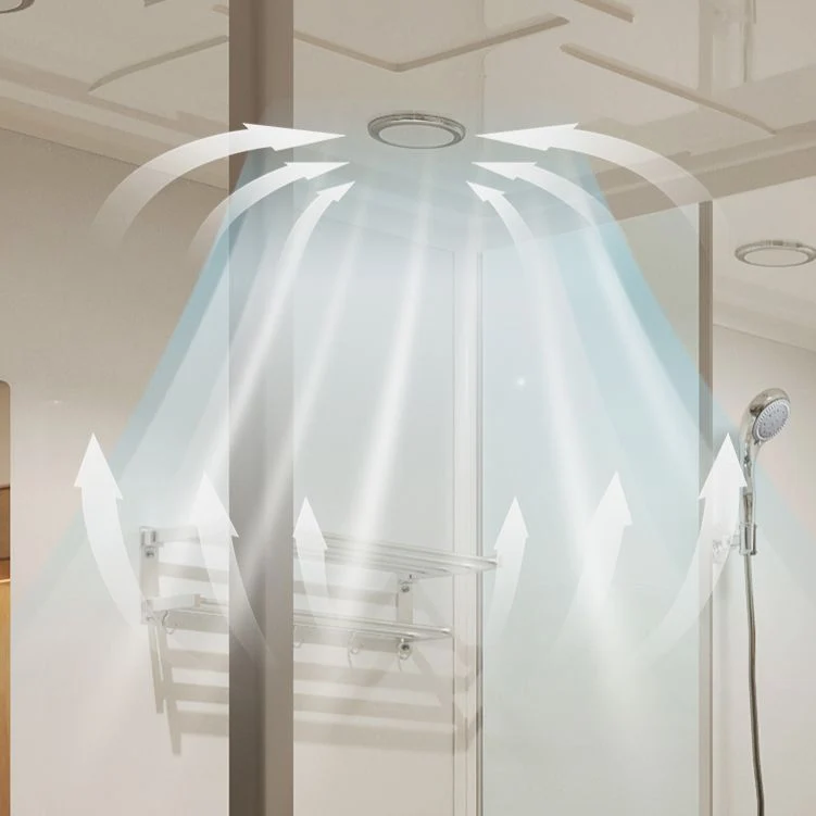 Cabina de ducha moderna de vidrio templado con barra para toallas, mampara de ducha deslizante individual Clearhalo