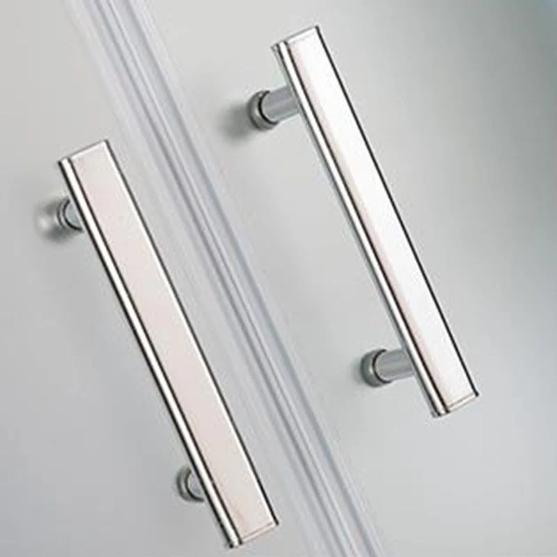 Cabina de ducha rectangular Cabina de ducha de vidrio templado con base de ducha Clearhalo