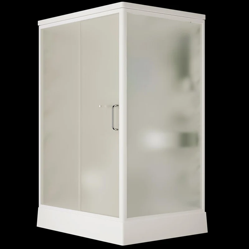 Cabina de ducha rectangular Cabina de ducha de vidrio templado con base de ducha Clearhalo
