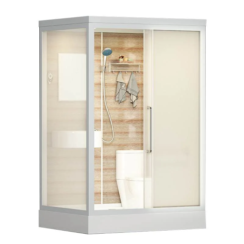 Cabina de ducha rectangular de vidrio templado Cabina de ducha semi-frameless esmerilada Clearhalo