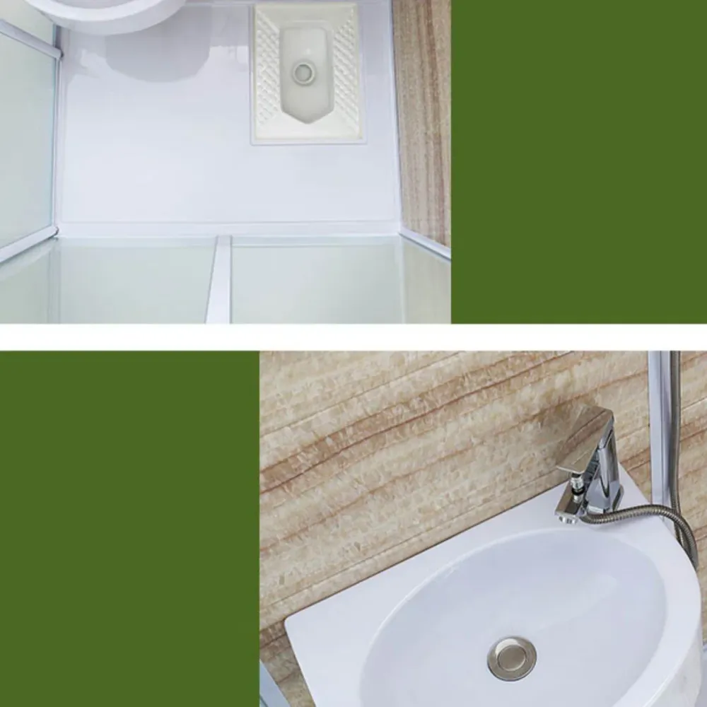 Cabina de ducha rectangular de vidrio templado Cabina de ducha semi-frameless esmerilada Clearhalo