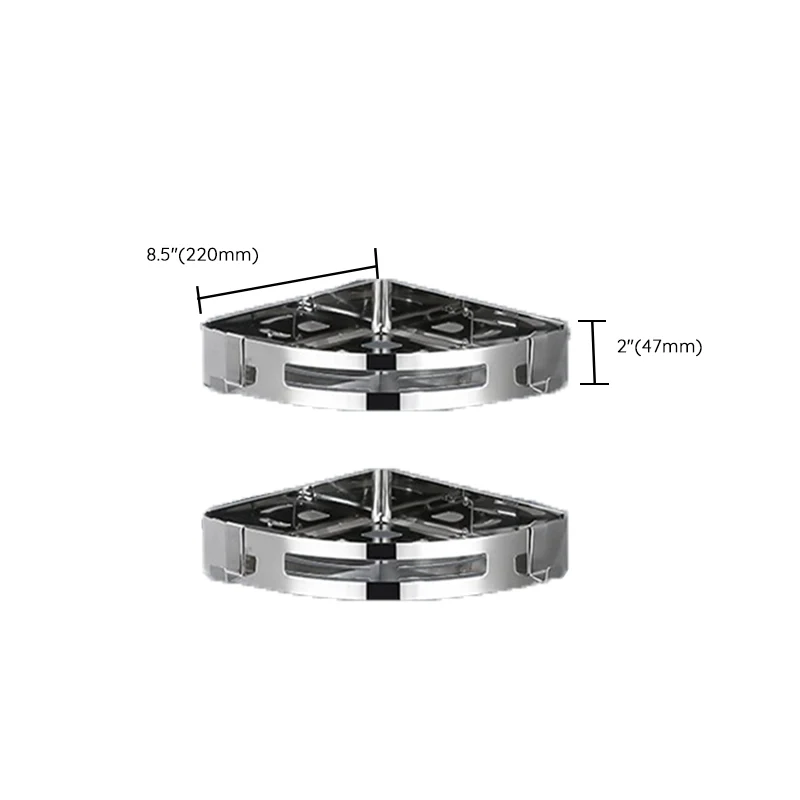 Conjunto moderno de herrajes para accesorios de baño con estante de baño de acero inoxidable Clearhalo