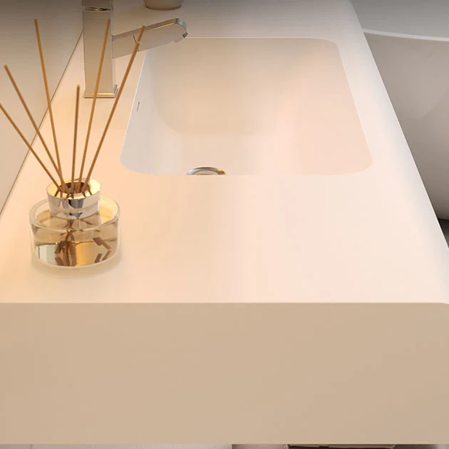 Espejo incluido, lavabo de montaje en pared, tocador con grifo, lavabo para baño Clearhalo