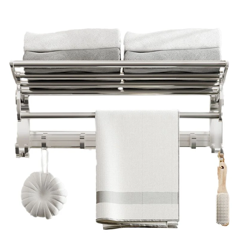 Estante de baño tradicional, soporte de papel de acero inoxidable, accesorios de baño, juego de herrajes Clearhalo
