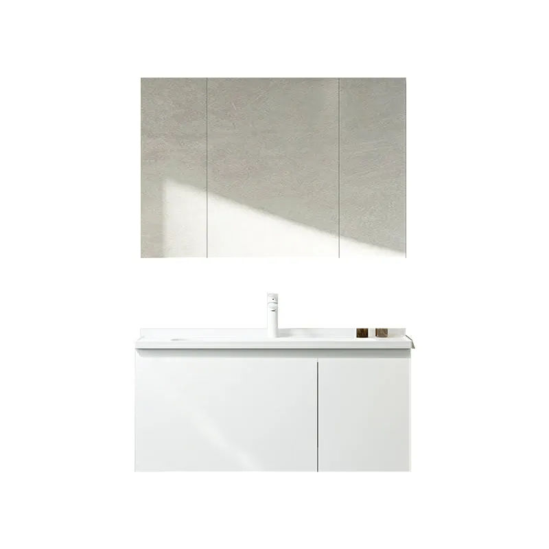 Estándar montado en la pared del cajón del fregadero oval blanco de la vanidad del lavabo de moda del cuarto de baño Clear...