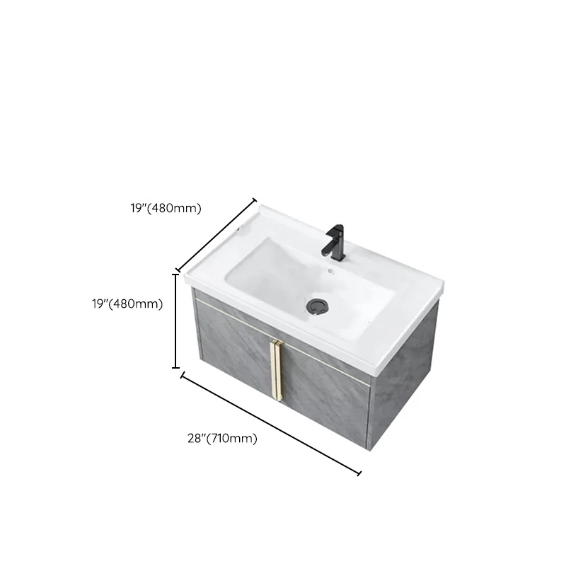 Gabinete de lavabo contemporáneo Gabinete de espejo Gabinete de tocador para baño Clearhalo