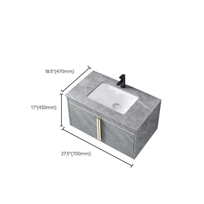 Gabinete de lavabo contemporáneo Gabinete de espejo Gabinete de tocador para baño Clearhalo