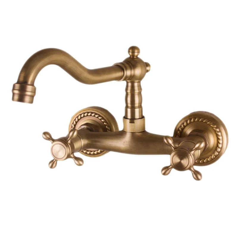 Grifo de baño de latón de extensión amplia, grifo de lavabo de palanca industrial Clearhalo