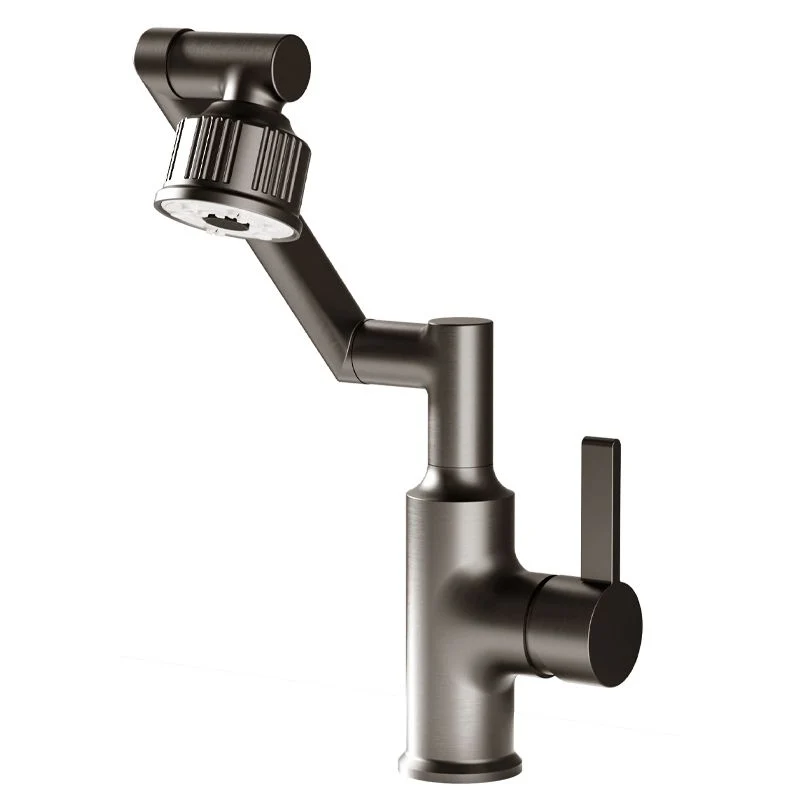 Grifo de cobre montado en cubierta para bañera, grifo de perfil de brazo robótico de arco bajo Clearhalo
