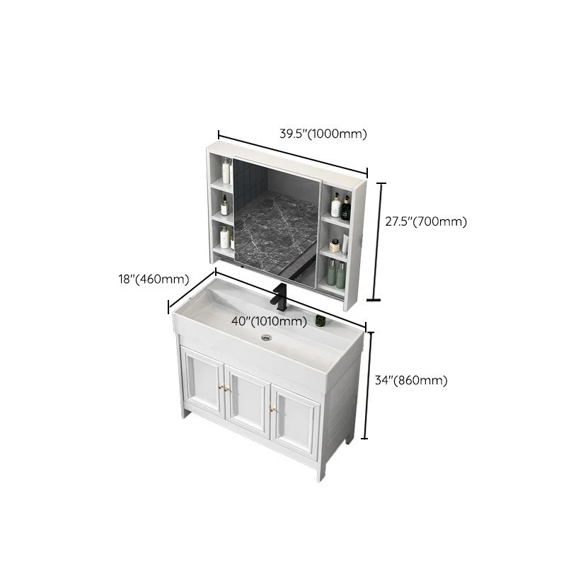 Grifo de metal para lavabo independiente moderno, juego de tocador para baño incluido Clearhalo