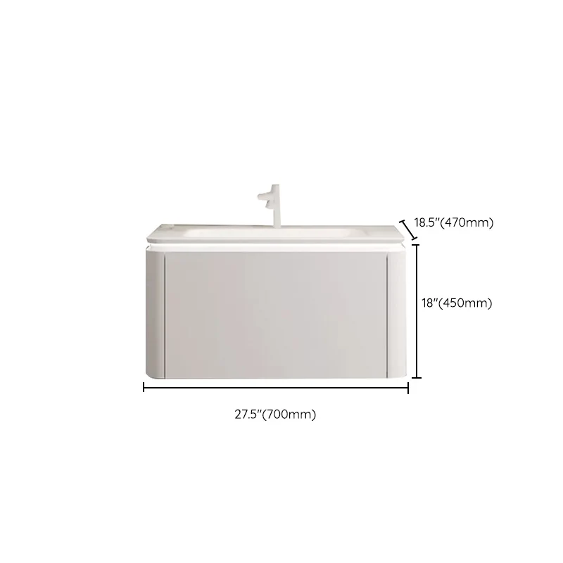 Grifo para tocador de baño de montaje en pared incluido Juego de tocador de baño moderno Clearhalo