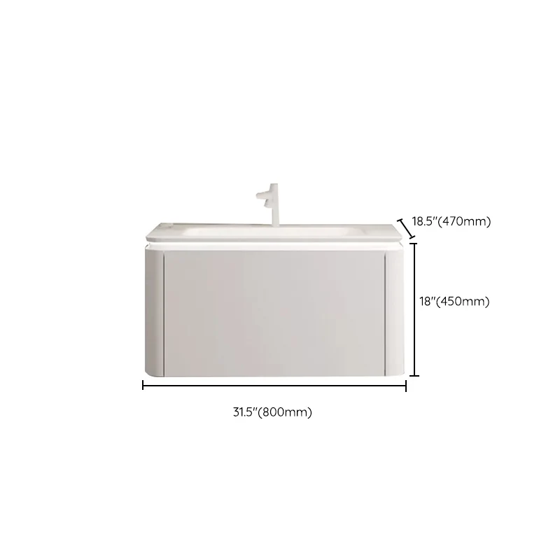 Grifo para tocador de baño de montaje en pared incluido Juego de tocador de baño moderno Clearhalo