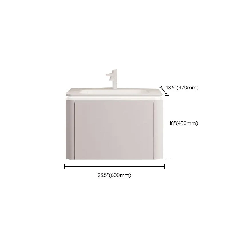 Grifo para tocador de baño de montaje en pared incluido Juego de tocador de baño moderno Clearhalo