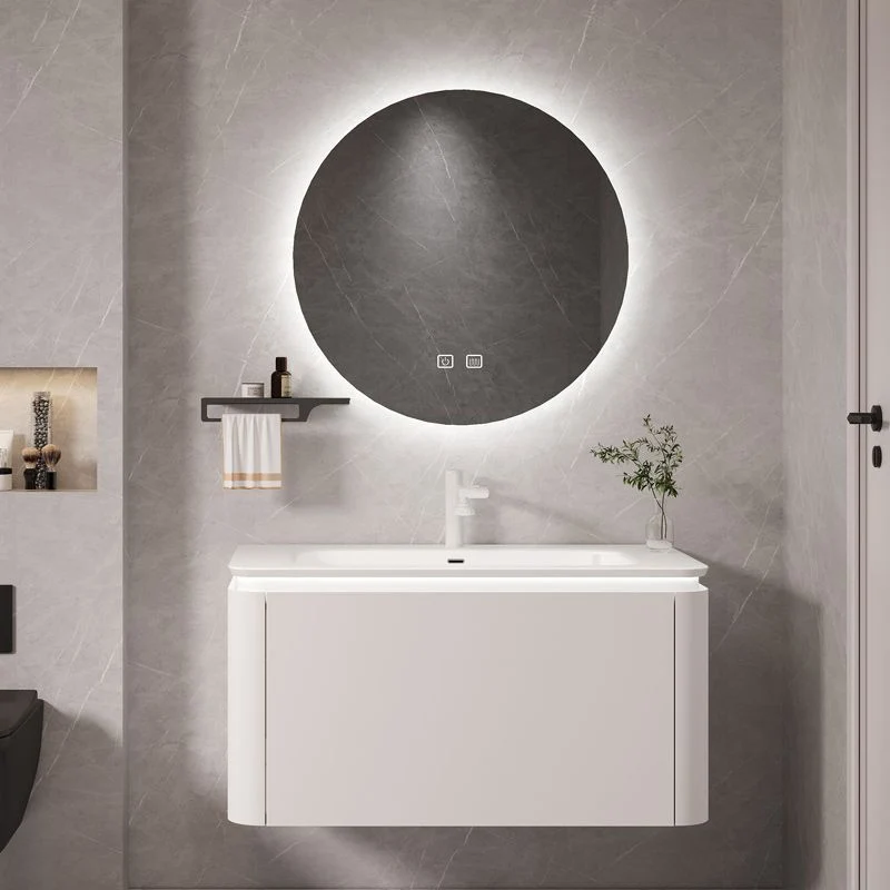 Grifo para tocador de baño de montaje en pared incluido Juego de tocador de baño moderno Clearhalo