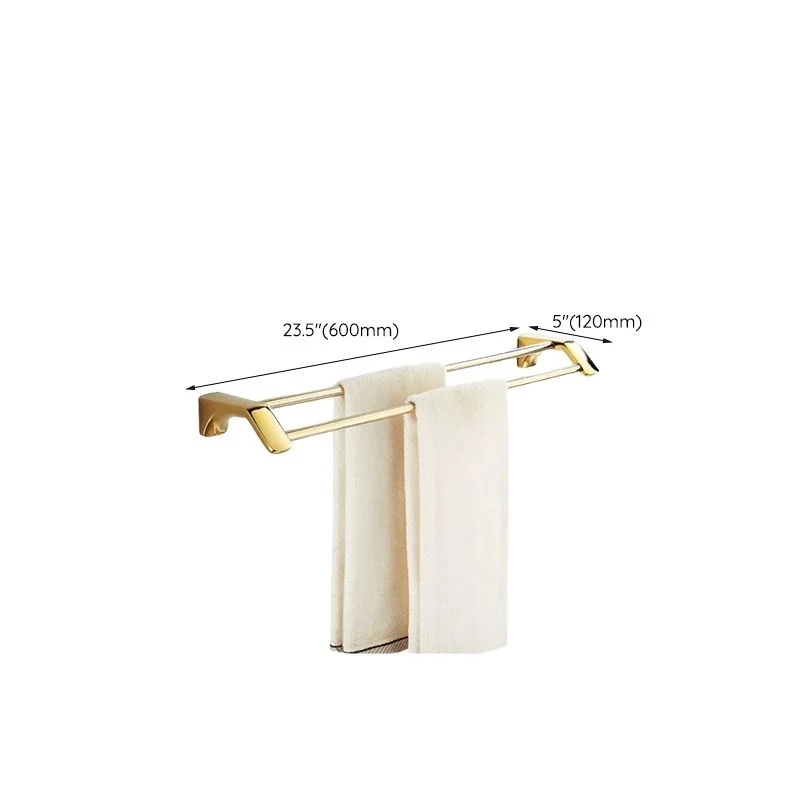 Hardware de baño tradicional, estante de baño dorado, kit de accesorios de baño Clearhalo